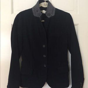 J. Crew Velvet Navy Blazer